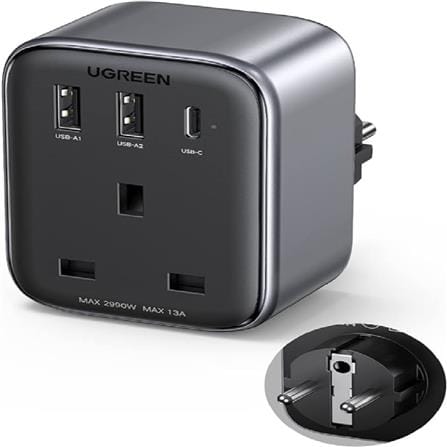 UGREEN OUTLET EXTENDER (1 AC OUTLET + 30W 2A1C)