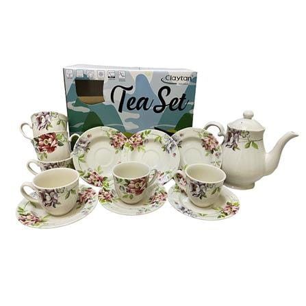 CLAYTAN 14PCS HI-TEA SET SET OC - 14PCS HI-TEA SET COUPLE SET MARIGOLD