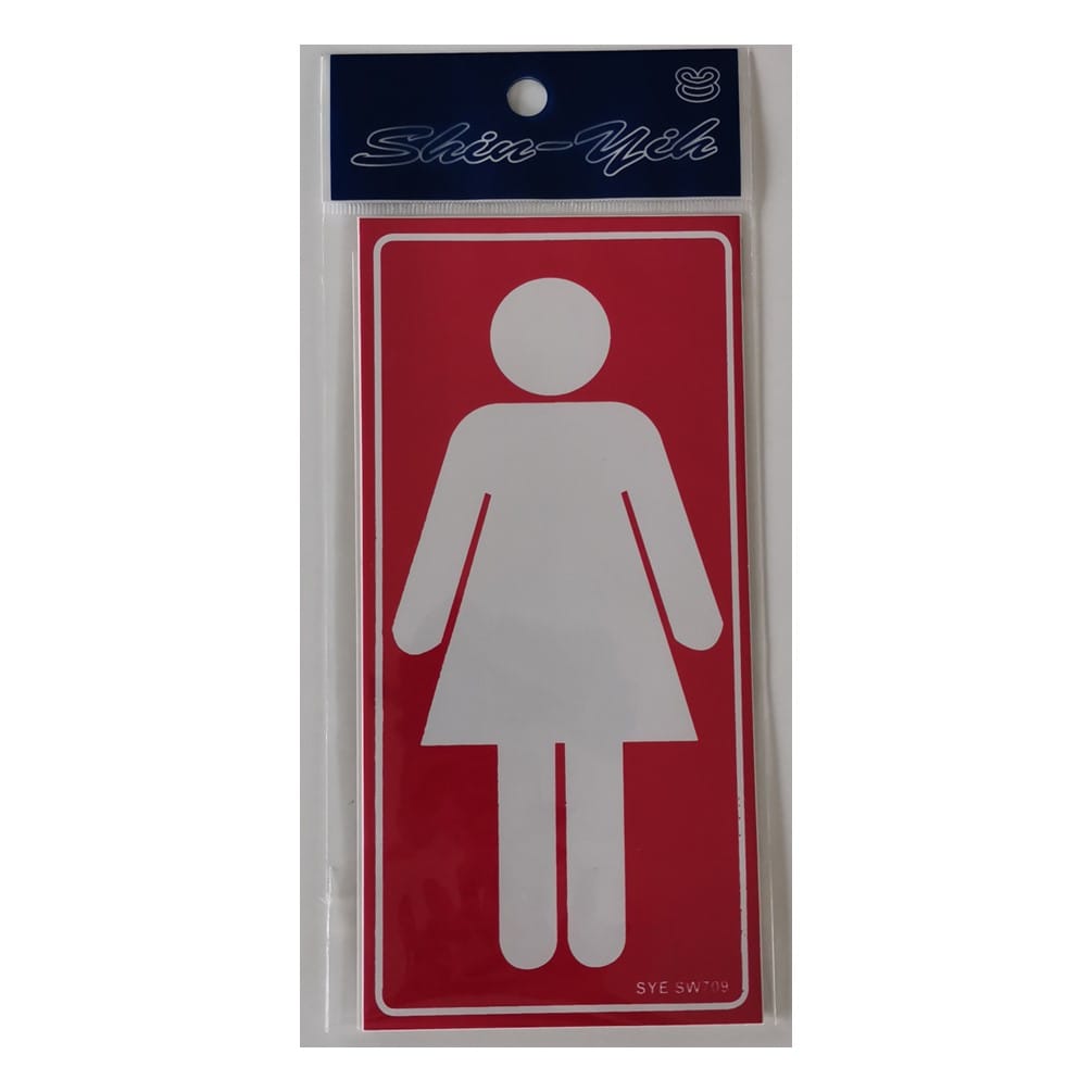 SHIN YIH SIGNAGE 4"X8" SW709 TOILET - LADIES