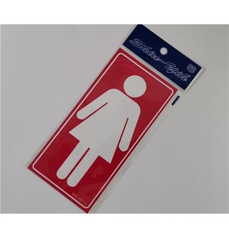 SHIN YIH SIGNAGE 4"X8" SW709 TOILET - LADIES