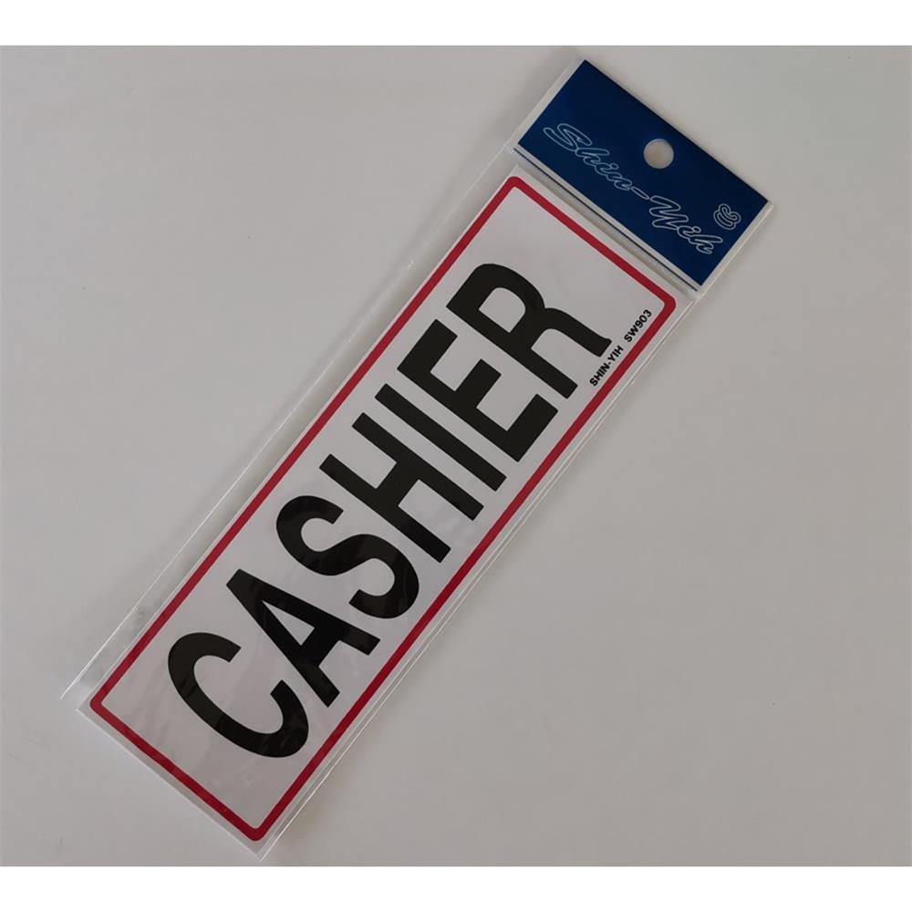 SHIN YIH SIGNAGE 3"X9" SW903 CASHIER