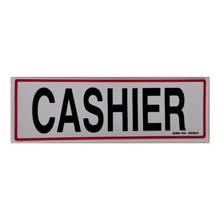 SHIN YIH SIGNAGE 3"X9" SW903 CASHIER