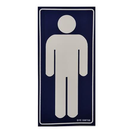 SHIN YIH SIGNAGE 4"X8" SW708 TOILET - GENTS