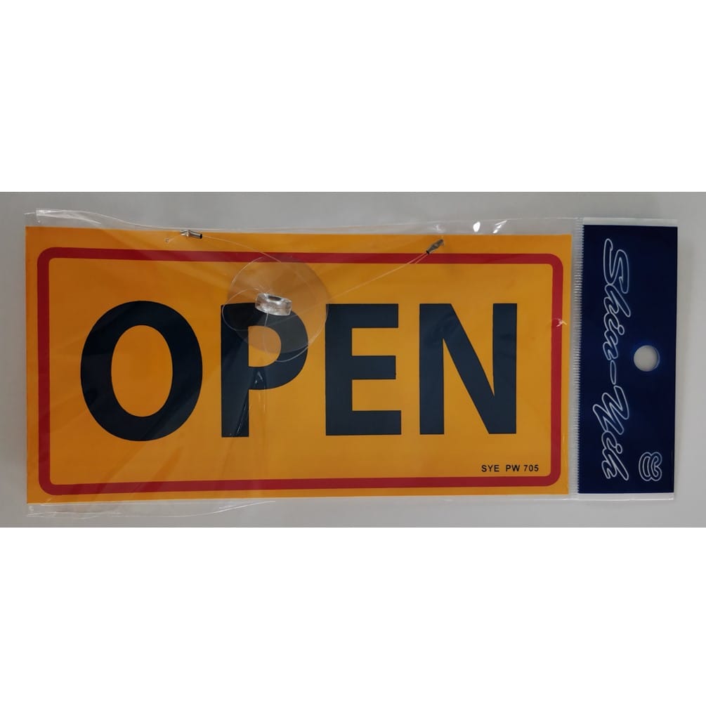 SHIN YIH SIGNAGE 4"X8" PW705 OPEN/CLOSED