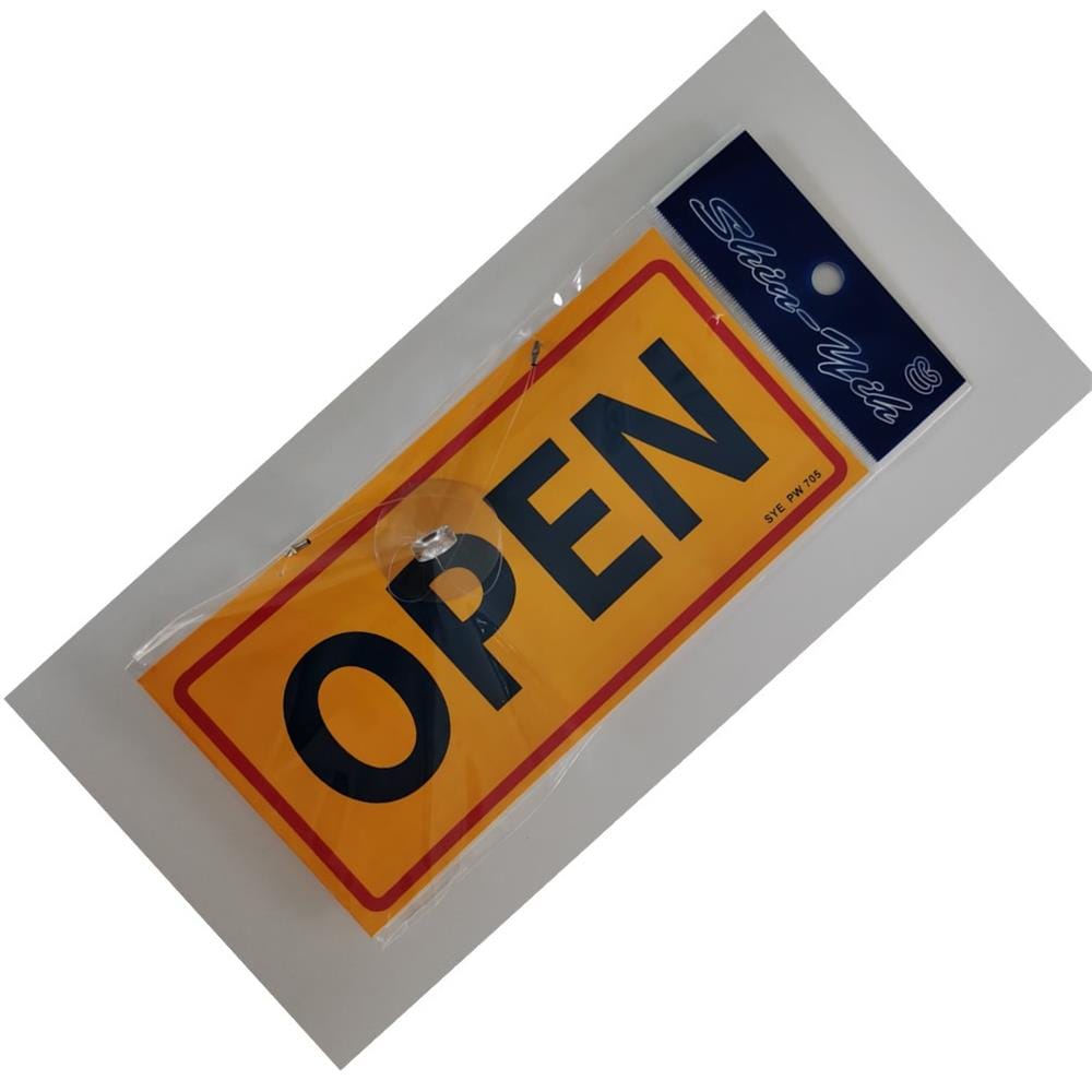SHIN YIH SIGNAGE 4"X8" PW705 OPEN/CLOSED