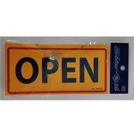 SHIN YIH SIGNAGE 4"X8" PW705 OPEN/CLOSED