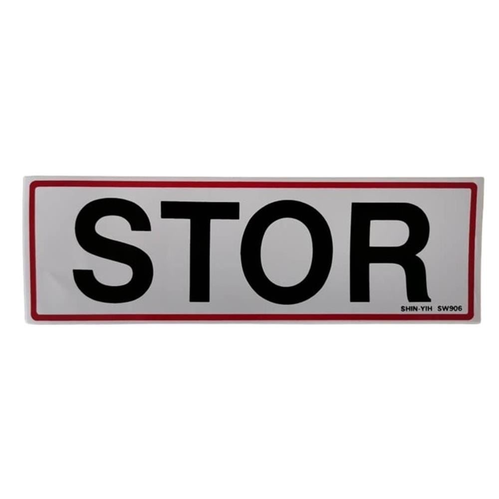 SHIN YIH SIGNAGE 3"X9" SW906 STOR