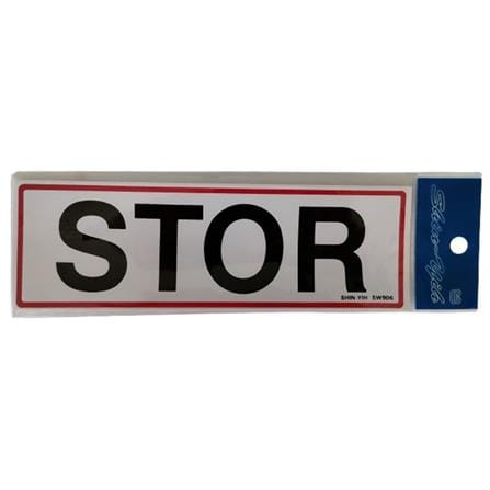 SHIN YIH SIGNAGE 3"X9" SW906 STOR