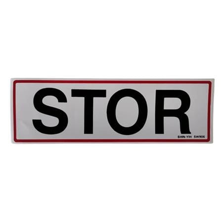 SHIN YIH SIGNAGE 3"X9" SW906 STOR