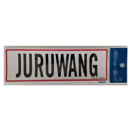 SHIN YIH SIGNAGE 3"X9" SW907 JURUWANG