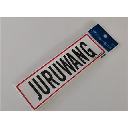 SHIN YIH SIGNAGE 3"X9" SW907 JURUWANG
