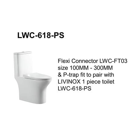 LIVINOX FLEXI CONNECTOR LWC-FT03 PVC WHITE