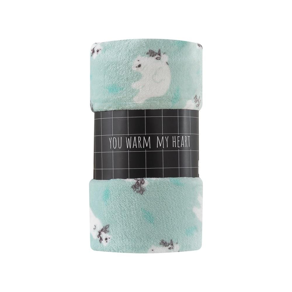 HLS FLEECE BLANKET 50X60 CSLW06 BEAR GRN