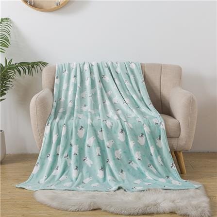 HLS FLEECE BLANKET 50X60 CSLW06 BEAR GRN