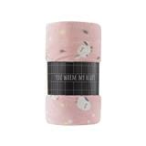 HLS FLEECE BLANKET 50X60 CSLW10 BIRDS PINK