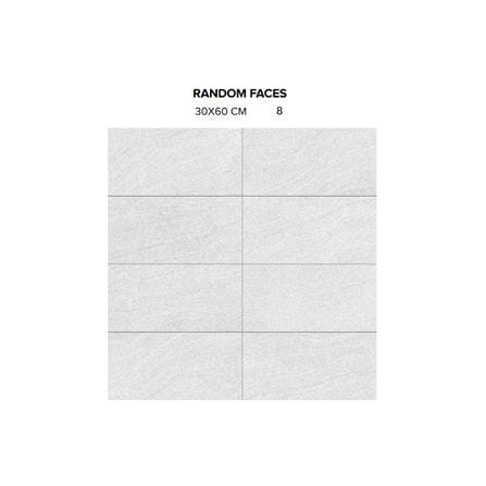 GUOCERA FLOORTILE 30X60CM PETRA SR351A-1 WHITE 1.44M2