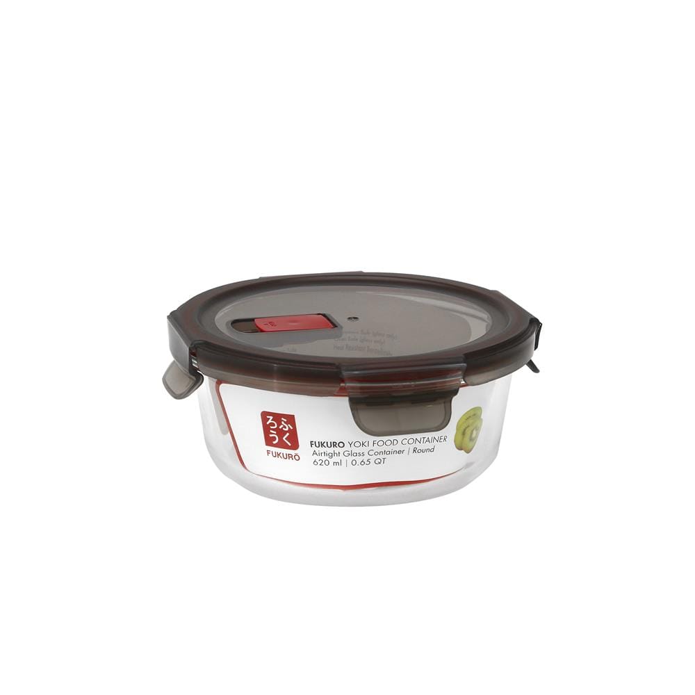 FUKURO YOKI BOROSILICATE GLASS CONTAINER 620ML ROUND