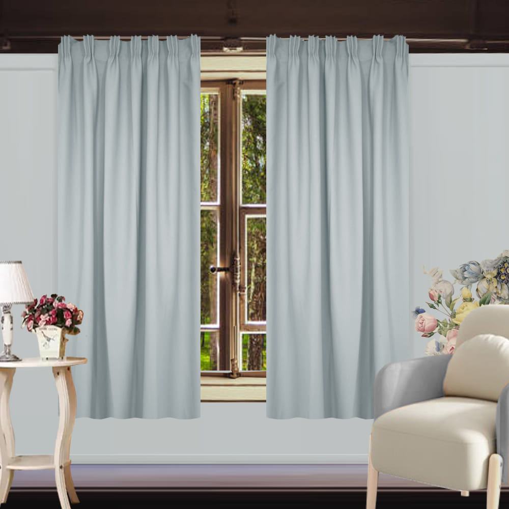 HLS CURTAIN N-HOOK CLOVER 140X220CM GRAY