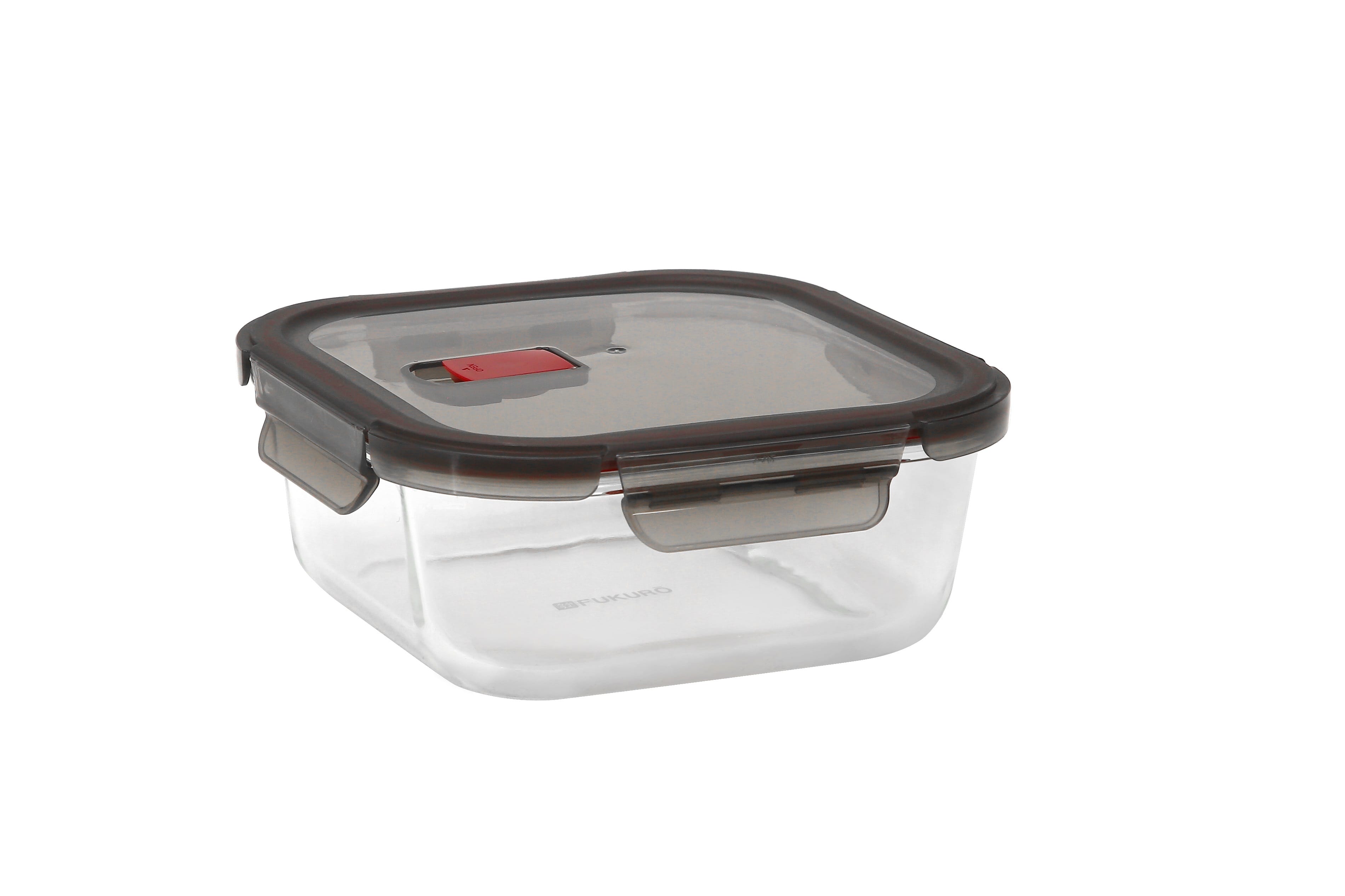 FUKURO YOKI BOROSILICATE GLASS CONTAINER 1200ML SQUARE