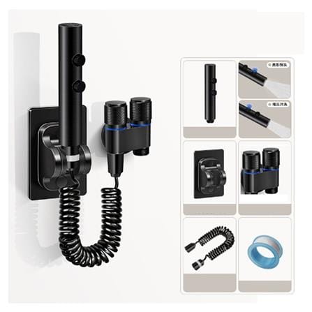COSSY+ RINSING SPRAY SET 2WAYS CP-586 BLACK