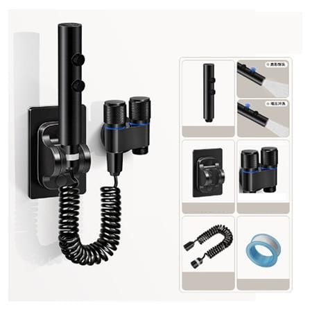 COSSY PLUS RINSING SPRAY SET 2WAYS CP-586 BLACK