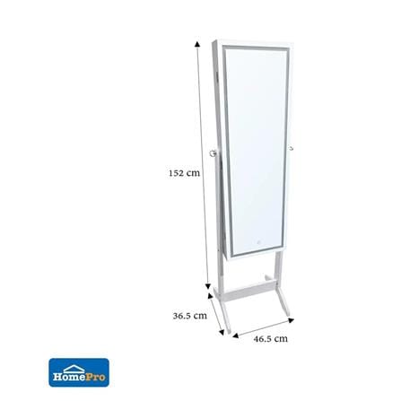 MOYA DECORATIVE MIRROR JEWELRY W6916 WHITE H153XW46.5CM