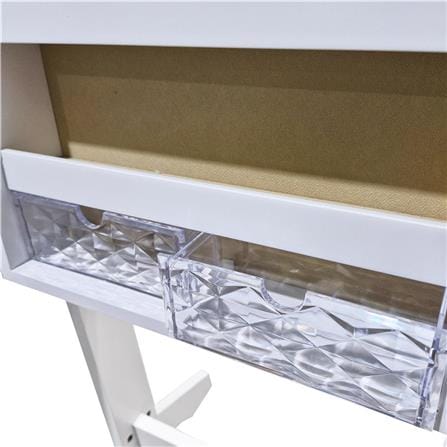 MOYA DECORATIVE MIRROR JEWELRY W6916 WHITE H153XW46.5CM