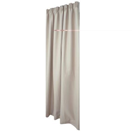 HLS CURTAIN N-HOOK CLOVER 140X220CM LIGHT BROWN