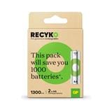 GP RECYKO RECHARGEABLE BATTERY 1300mAh AA 2S