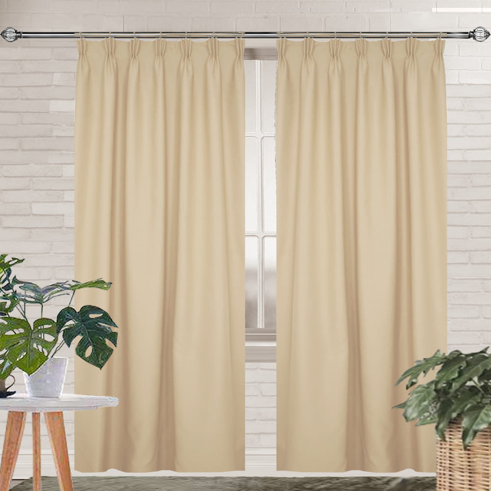 HLS CURTAIN N-HOOK COSMOS 140X220CM BROWN