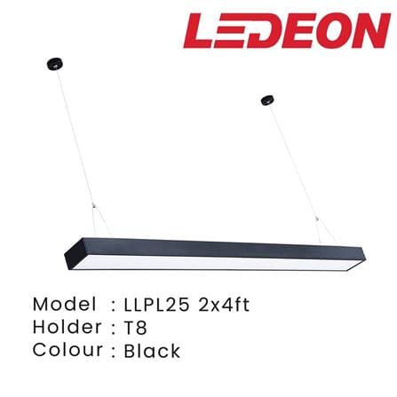 LEDEON 2X4FT (CASING ONLY) LLPL25 BLACK