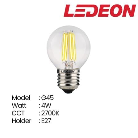PROJECT - LEDEON FILAMENT BULB G45 4W E27 2700 WARM WHITE