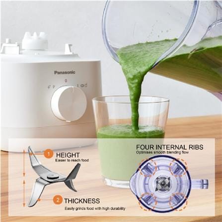 PANASONIC BLENDER MX-EP3171WSK 450W 1L TWIN JUG WITH MILL WHITE