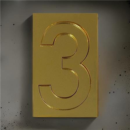 S&T NUMBERING ARABIC 3 91-GOLD