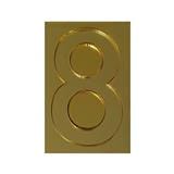 S&T NUMBERING ARABIC 8 91-GOLD