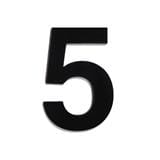 S&T NUMBERING ARABIC 5 75MM BLACK