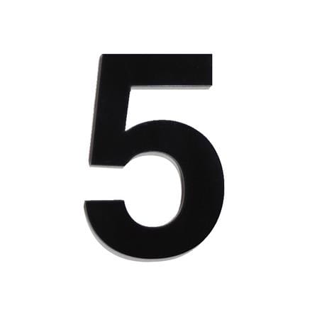 S&T NUMBERING ARABIC 5 75MM BLACK