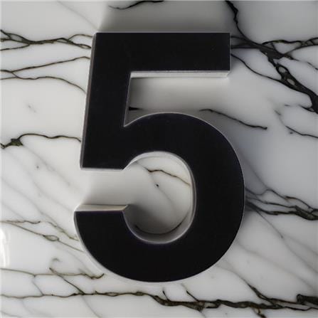 S&T NUMBERING ARABIC 5 75MM BLACK