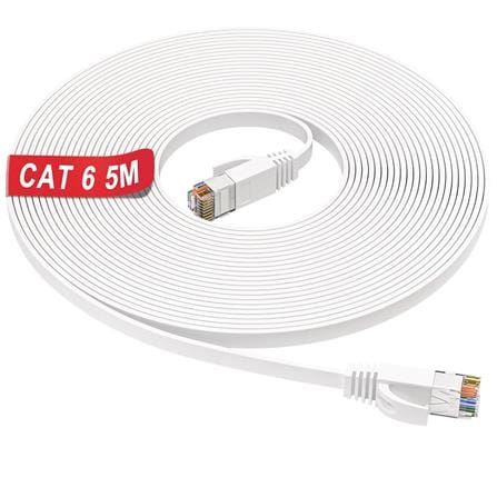 CAT 6 CABLE 5M CA915-5 ZEATAR WHITE