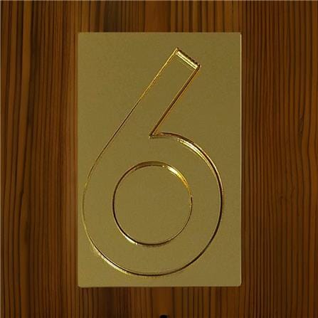 S&T NUMBERING ARABIC 6 91-GOLD
