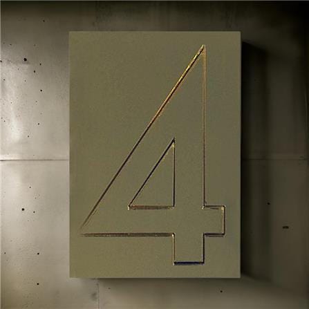 S&T NUMBERING ARABIC 4 91-GOLD