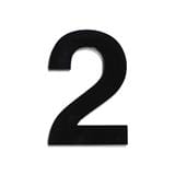 S&T NUMBERING ARABIC 2 75MM BLACK