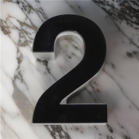 S&T NUMBERING ARABIC 2 75MM BLACK