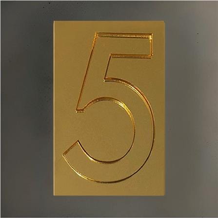 S&T NUMBERING ARABIC 5 91-GOLD