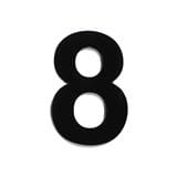 S&T NUMBERING ARABIC 8 75MM BLACK