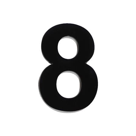 S&T NUMBERING ARABIC 8 75MM BLACK