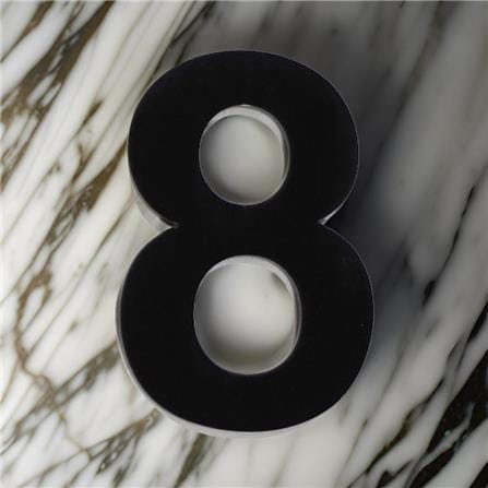 S&T NUMBERING ARABIC 8 75MM BLACK