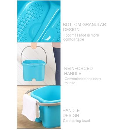 FOOT SPA BUCKET KEYWAY 18L BX6 BLUE