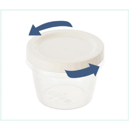 CANISTER WITH SCREW LID KECH 530ML CLEAR 3PCS/SET GIH530