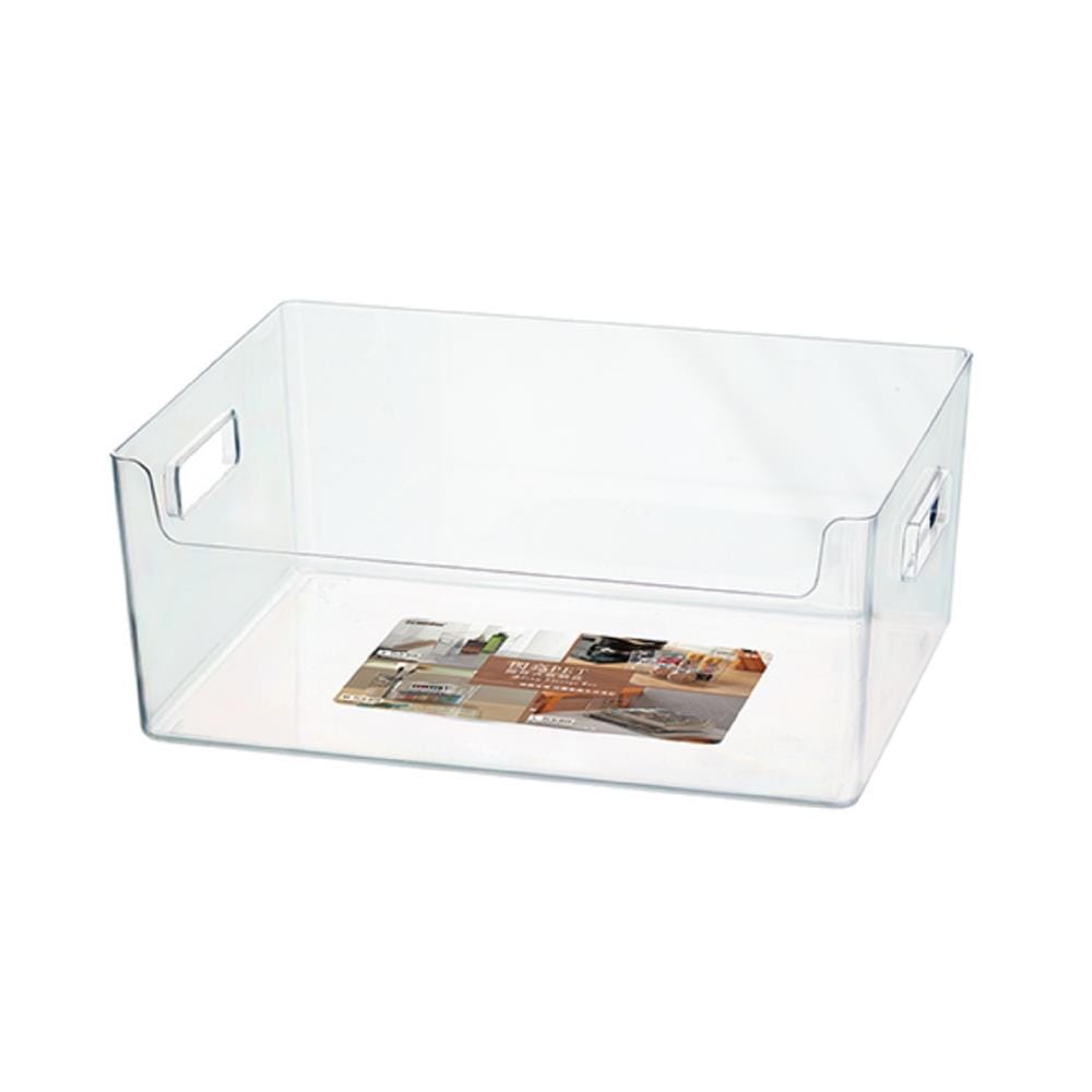 CLEAR STORAGE BOX WITH HANDLES KEYWAY 33.7X24X13.7CM TLS840